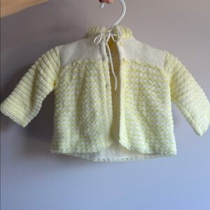 Vintage - Yellow and White Baby Jacket - B Forman Co - Super Soft